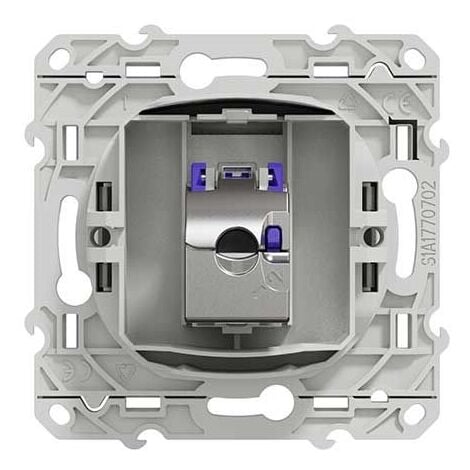 SCHNEIDER ODACE PRISE RJ45 CATÉGORIE 6A STP BLANC - S520477