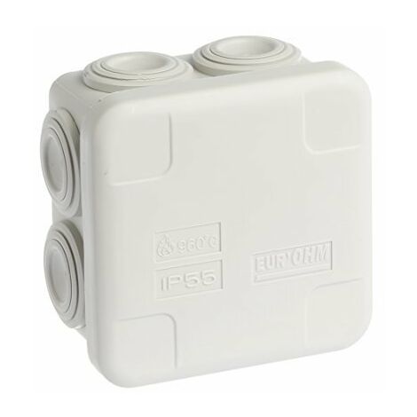 BOÎTE DE DÉRIVATION EUROHM IP55 60X60X40MM EUR50015