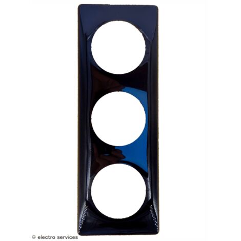 Plaque céliane 3 postes – finition noir – plastique – IP20 – pour installation murale – Legrand (1/5)