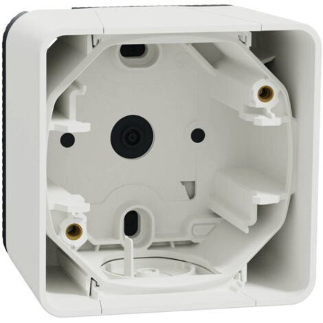 Boîte 1 poste Mureva Styl - saillie - IP55 - IK08 - blanc - Schneider Electric - MUR39911