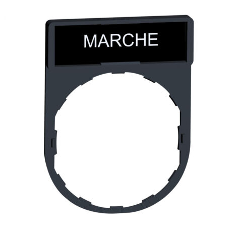 porte étiquette - standard - 30 x 40 - etiquette 8 x 27 - marche - schneider zby2103