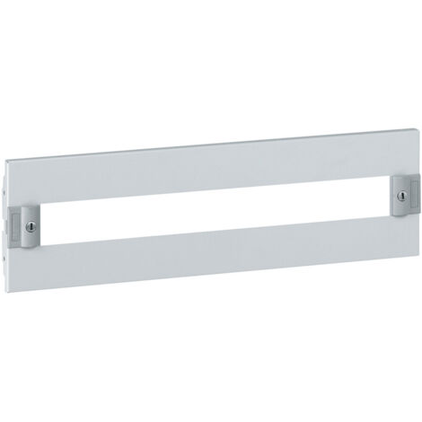 Legrand – Plastron métal 1/4 tour pour montage d'appareil modulaire XL³400 – Hauteur 150mm – Préparation pour plombage – Fixation sécurisée
