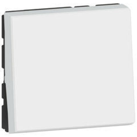 Legrand – Interrupteur va-et-vient Easy-Led 2 modules – Blanc RAL 9003 – Thermoplastique – Installation encastrée ou saillie – 77011L