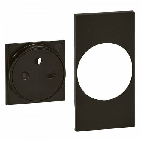 ENJOLIVEUR LIVING NOW POUR PRISE DE COURANT SURFACE 2 MODULES - NOIR MAT BTICINO COFREL ARDBTKG55F