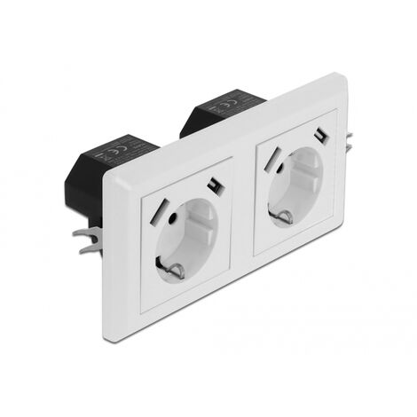 DeLOCK Delock 2-fach Einbausteckdose mit 4 x USB Typ-A Ladeport 2 2.8 A (11475) (1/5)