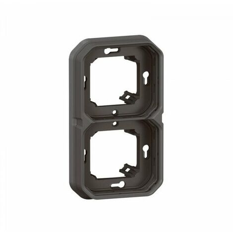 Legrand – Support étanche composable pour montage encastré 2 postes horizontaux ou verticaux – Pour chantiers humides – LEG069607L