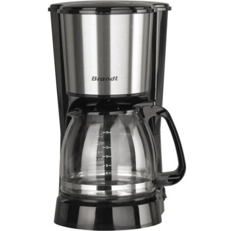 BRANDT CAF815X CAFETIÈRE À FILTRE NOIR/INOX 800 W