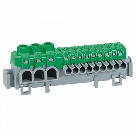 BORNIER DE RÉPARTITION IP 2X - CONNEXION AUTO - 3 BORNES À CAGE - L 98 MM LEGRAND LEG005051