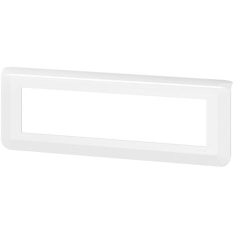 PLAQUE DE FINITION HORIZONTALE MOSAIC POUR 8 MODULES BLANC LEGRAND LEG078818L