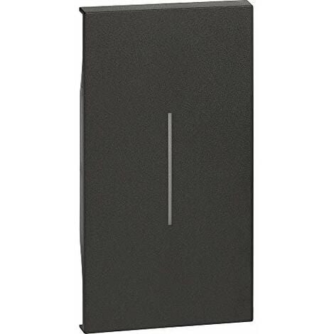 ENJOLIVEUR LIVING NOW POUR COMMANDE D'ÉCLAIRAGE STANDARD OU LUMINEUSE 2 MODULES - NOIR MAT BTICINO COFREL ARDBTKG01M2