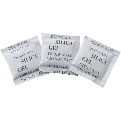 Tru Components – Sachet absorbeur d'humidité gel de silice 250 pcs – Dimensions 40 x 30 x 3 mm – Transparent – Régénérables pour espaces confinés
