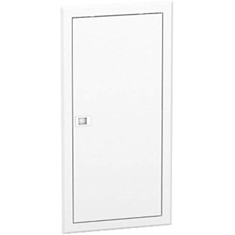 Schneider Electric – Porte de coffret électrique 1x13 modules – Métal blanc RAL 9003 – Hauteur 680 mm – Largeur 340 mm – Indice de protection IP40