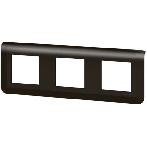 Plaque de finition horizontale Mosaic pour 3x2 modules noir mat LEGRAND 079046L