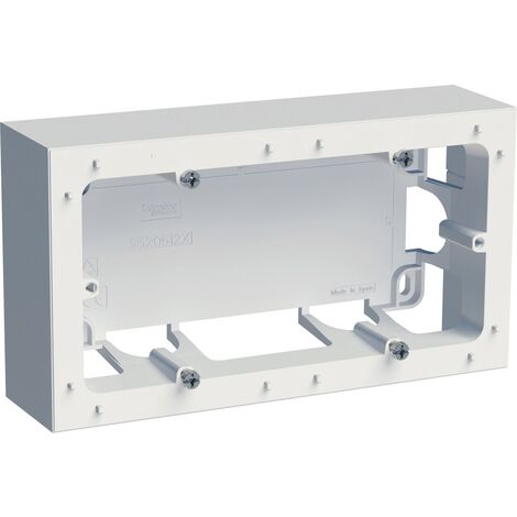 Boîte Ø71 2 postes pour montage saillie blanc - Schneider Electric