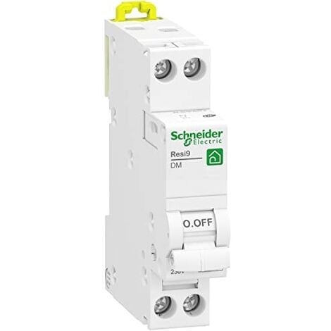 SCHNEIDER RESI9 XP DISJONCTEUR 16A PH+N COURBE D 3KA 230V - R9PFD616