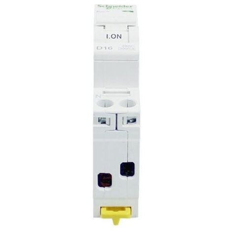 SCHNEIDER RESI9 XP DISJONCTEUR 16A PH+N COURBE D 3KA 230V - R9PFD616