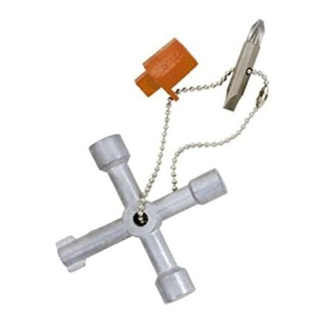 LogiLink Clé en croix universelle pour armoire électrique