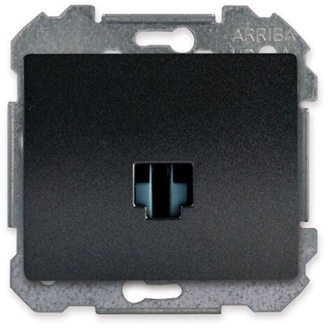 SIEMENS DELTA IRIS PRISE RJ45 CATÉGORIE 6 ANTHRACITE SIE267006 (1/3)