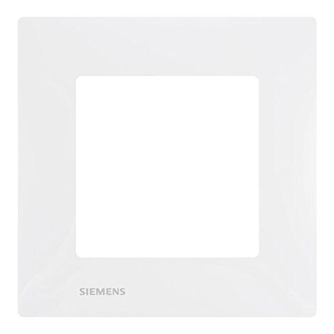 Siemens – Plaque simple blanche clipsable pour mécanisme Delta Viva – Installation sans outil – 3537 - SIE003537