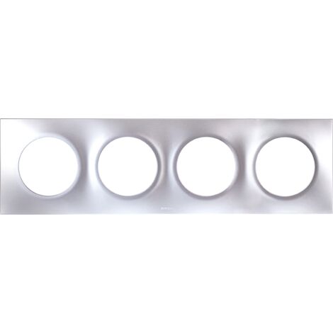 Plaques de finition polycarbonate - Alu - SQUARE 4 postes