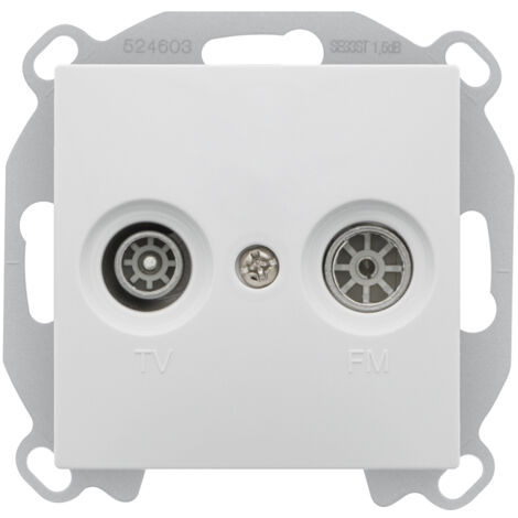 SIEMENS DELTA VIVA PRISE TV FM BLANC SIE004121