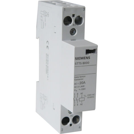 SIEMENS CONTACTEUR DE PUISSANCE 20A 2NO MONOPHASÉ SIE026390 (1/2)