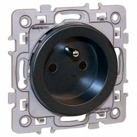 EUROHM SQUARE PRISE DE COURANT 2P+T ANTHRACITE - 60360