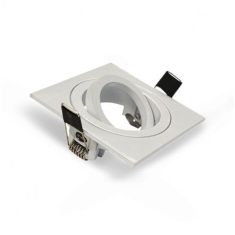 VISION-EL SUPPORT DE SPOT CARRÉ ORIENTABLE 88 X 88 MM BLANC - 7714