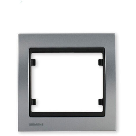 SIEMENS DELTA IRIS PLAQUE SIMPLE MÉTAL ALU SILVER SIE266580 (1/2)