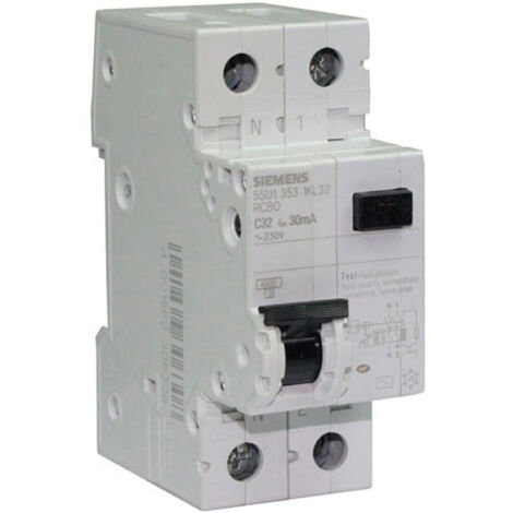SIEMENS DISJONCTEUR DIFFÉRENTIEL 32A 30MA TYPE AC 230V SIE306308 (1/2)