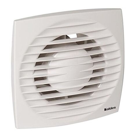 Aldes – Extracteur d'air avec détecteur de présence – Débit 70 m³/h – Diamètre 100 mm – Clapet anti-retour amovible – Façade en ABS