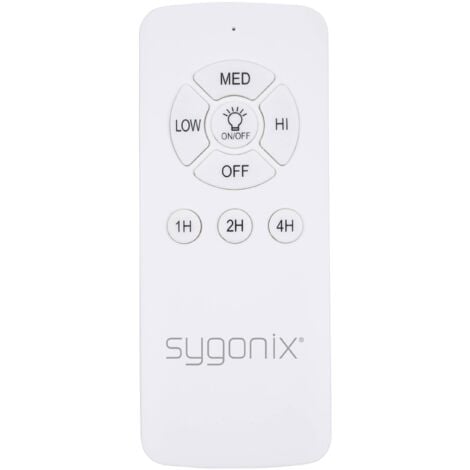SYGONIX VENTILATEUR DE PLAFOND (Ø X H) 910 MM X 370 MM COULEUR DES PALES: BLANC COULEUR DU BOÎTIER (DÉTAILS): BLANC