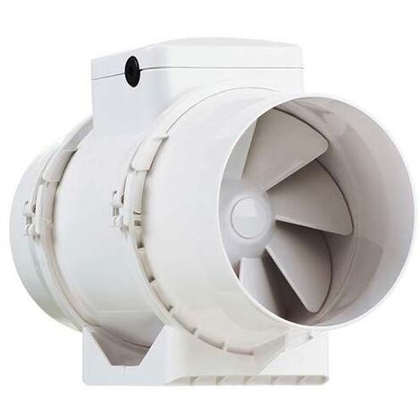 Aldes – Ventilateur de gaine VMC 125mm 280m³/h 2 vitesses – Compact pour installation multipositions – 11022331