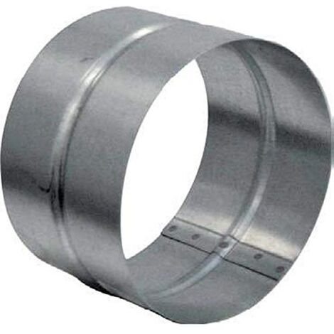 Unelvent – Manchon femelle en acier galvanisé D 160 mm – Raccord VMC pour ventilation mécanique contrôlée – 863909