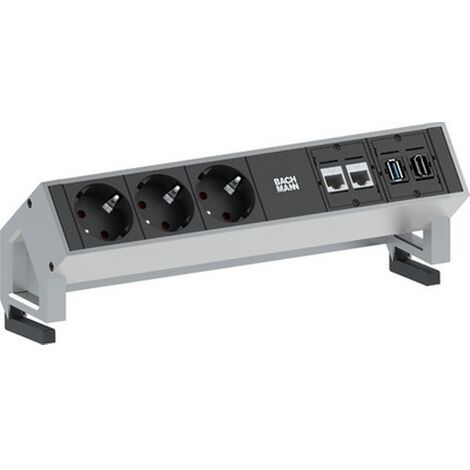 BACHMANN 3X SCHUKO 2X CAT6 1X HDMI, 1X USB3.0 (902.502) (1/2)