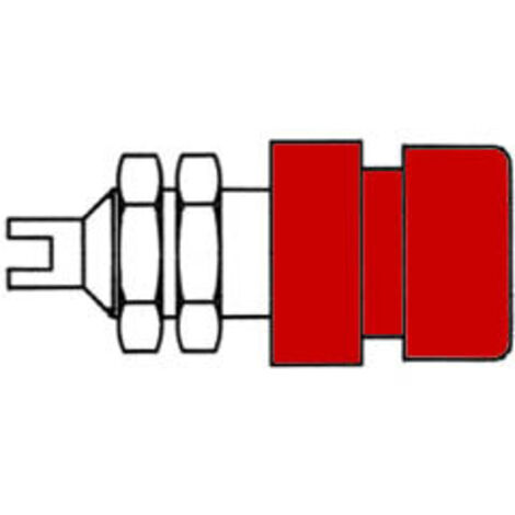 Hirschmann HM2411 Verre standard 4 mm Isolee, rouge, Bil 20 (1/3)