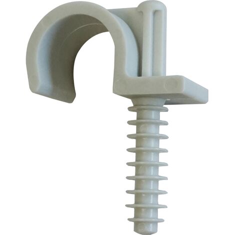 Ing Fixation – Collier de serrage gris Ø20mm – Sachet de 25 fixations pour tubes et gaines – A863500 (1/2)