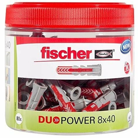 Fischer - cheville tous materiaux duopower 12x60 avec vis / blister de 2