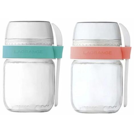 Lot de 2 pots en verre pour yaourtière - Lagrange - 440402 (1/3)