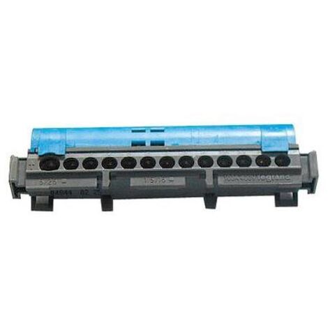 V-Tac – Bornier de répartition isolé IP2X 113mm – Connexion 6 à 25mm² – Capot de sécurité – 100A sous 400V pour installations électriques