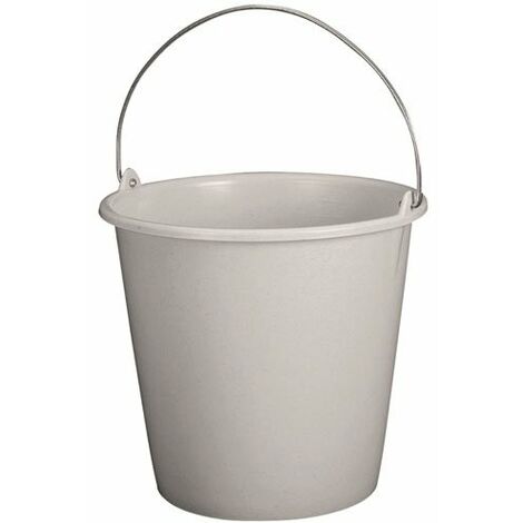 ALUMINIUM ET PLASTIQ - Seau ménage 10L gradué gris