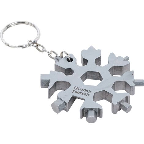 OUTIL MULTIFONCTIONS FLOCON DE NEIGE 18-EN-1 ACIER INOXYDABLE BGS DIY 85880 (1/4)