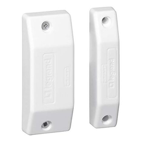 Legrand – Détecteur d'ouverture magnétique saillie – Alimentation 12V – IP41 – Compatible systèmes d'alarme – 43100