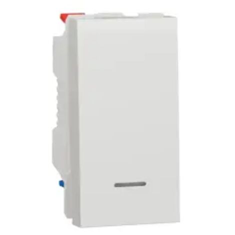 SCHNEIDER UNICA VA-ET-VIENT LUMINEUX 1 MODULE MÉCANISME BLANC - NU310318S (1/5)