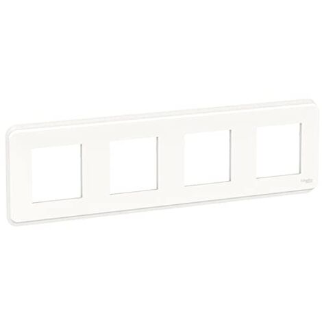 SCHNEIDER UNICA PRO PLAQUE DE FINITION 4 POSTES BLANC - NU400818