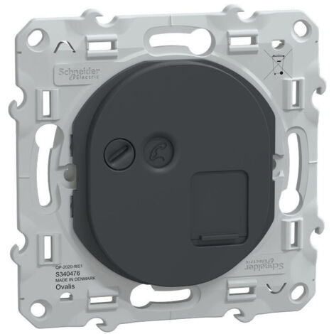 PRISE RJ45 OVALIS SCHNEIDER ANTHRACITE SCHNEIDER ELECTRIC S340476 (1/6)