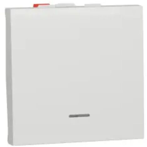 NOANE Interrupteur Va et Vient + Poussoir 10A Gris Alu