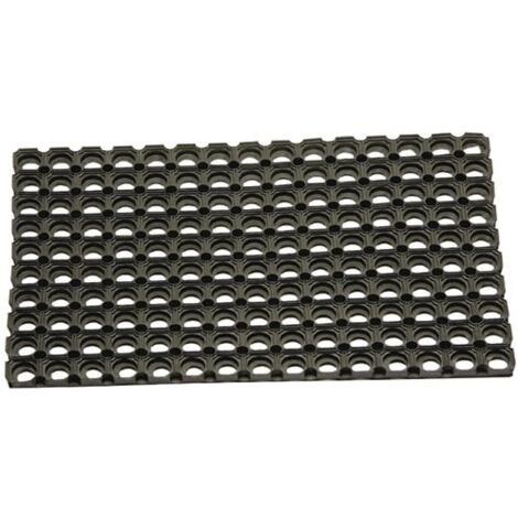 idmat M98 Tapis Caillebotis Noir 40x60 cm Extérieur