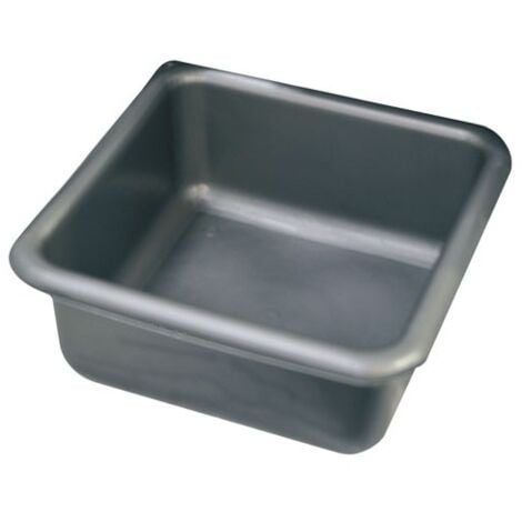 ALUMINIUM ET PLASTIQUE CUVETTE CARRÉE 38CM 15 L SILVER 1035668