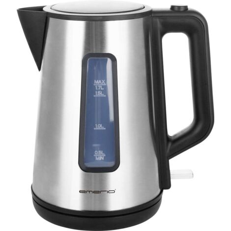 emerio WK-122829 bouilloire 2200 watts argent noir (1/4)